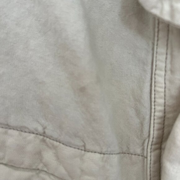 Etoile Isabel Marant Cotton Linen Blend Cream Jacket - Sz S - Picture 8 of 12